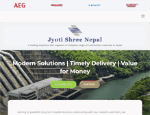 Tablet Screenshot of jyotishreenepal.com
